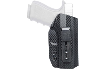 Image of Rounded Athletic Tuckable IWB KYDEX Holster, Glock 19/23/32, Ambidextrous, Carbon Fiber, GLK-192332-CF-AMBI-ATHLTC