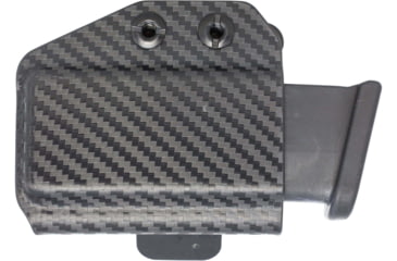 Image of Rounded Horizontal Magazine Holster for 9/40 Double Stack, Ambidextrous, Carbon Fiber Black, CEF000014