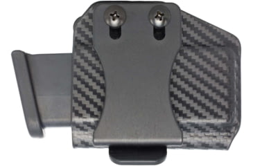 Image of Rounded Horizontal Magazine Holster for 9/40 Double Stack, Ambidextrous, Carbon Fiber, CEX-940-DS-CF-HZTLMAG