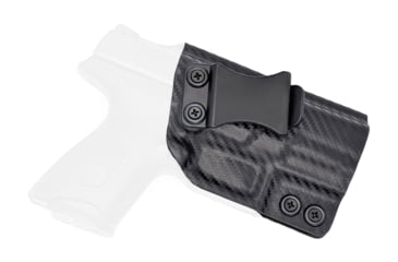 Image of Rounded IWB KYDEX Holster, Beretta APX Compact 9/40, Left Hand, Black, BTA-APXC940-BK-LH-VAR