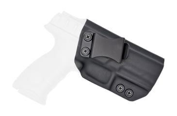 Image of Rounded IWB KYDEX Holster, Beretta APX, Right Hand, Black, BTA-APX-BK-RH-VAR