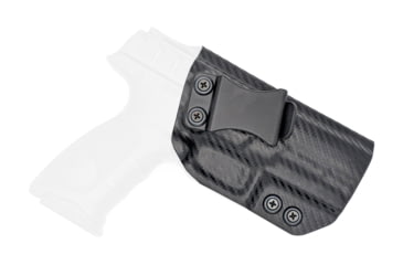 Image of Rounded IWB KYDEX Holster, Beretta APX, Left Hand, Black, BTA-APX-BK-LH-VAR