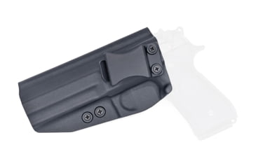 Image of Rounded IWB KYDEX Holster, Beretta M9/M9A1/M9A3, Left Hand, Black, BTA-M9A1-BK-LH-VAR