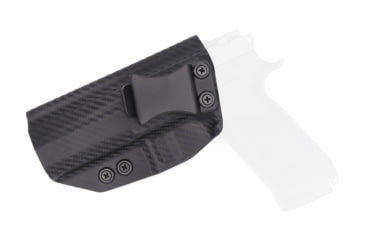 Image of Rounded IWB KYDEX Holster, CZ P-07, Left Hand, Carbon Fiber, CZU-P07-CF-LH-VAR