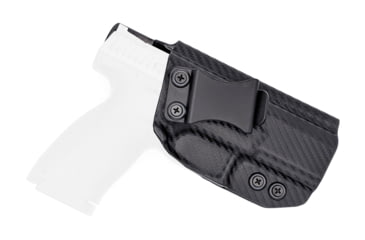 Image of Rounded IWB KYDEX Holster, CZ P-10 C, Right Hand, Carbon Fiber, CZU-P10C-CF-RH-VAR