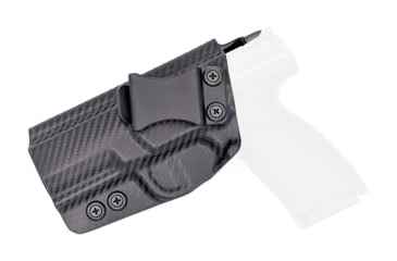 Image of Rounded IWB KYDEX Holster, CZ P-10 F, Left Hand, Carbon Fiber, CZU-P10FS-CF-LH-VAR