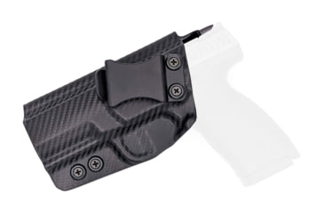 Image of Rounded IWB KYDEX Holster, CZ P-10 S, Left Hand, Carbon Fiber, CZU-P10SUB-CF-LH-VAR