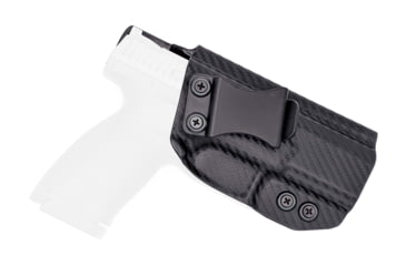 Image of Rounded IWB KYDEX Holster, CZ P-10 S, Right Hand, Carbon Fiber, CZU-P10SUB-CF-RH-VAR