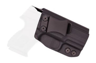 Image of Rounded IWB KYDEX Holster, FN Herstal FNS-9 Compact, Right Hand, Black, FNH-FNS940C-BK-RH-VAR