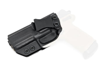 Image of Rounded IWB KYDEX Holster, FN Herstal FNX 45, Left Hand, Black, FNS-FNX45-BK-LH-VAR