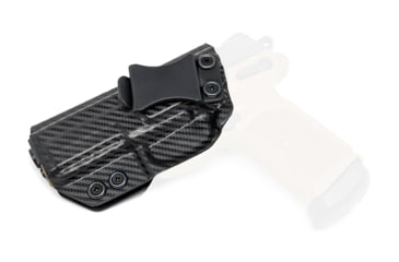 Image of Rounded IWB KYDEX Holster, FN Herstal FNX 45, Left Hand, Carbon Fiber, FNS-FNX45-CF-LH-VAR