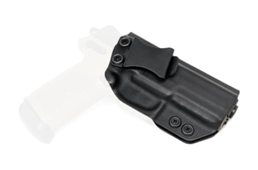 Image of Rounded IWB KYDEX Holster, FN Herstal FNX 45, Right Hand, Black, FNS-FNX45-BK-RH-VAR