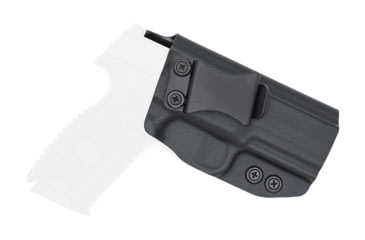 Image of Rounded IWB KYDEX Holster, FNH 509 Compact, Right Hand, Black, FNS-FN509CMPCT-BK-RH-VAR
