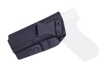 Image of Rounded IWB KYDEX Holster, Glock 20/21, Left Hand, Carbon Fiber, GLK-2021-CF-LH-VAR