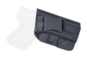 Image of Rounded IWB KYDEX Holster, Glock 26/27/33 Gen 1-5, Right Hand, Carbon Fiber, GLK-262733-CF-RH-VAR