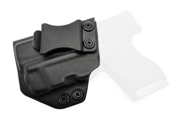 Image of Rounded IWB KYDEX Holster, Glock 43/43X w/ TLR-6, Left Hand, Black, GLK-G43TLR6-BK-LH-VAR