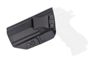 Image of Rounded IWB KYDEX Holster, IWI Jericho 941 PL9 Full, Polymer Frame, LH, Black, JRO-941POLYFS-BK-LH-VAR