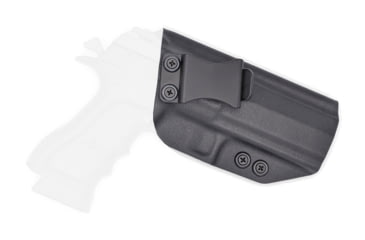 Image of Rounded IWB KYDEX Holster, IWI Jericho 941 PL9 Full, Polymer Frame, RH, Black, JRO-941POLYFS-BK-RH-VAR