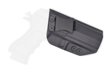 Image of Rounded IWB KYDEX Holster, IWI Jericho 941 PSL9 Mid, Polymer Frame, RH, Black, JRO-941POLYMID-BK-RH-VAR