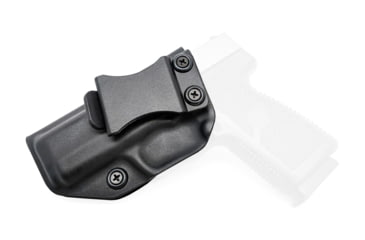 Image of Rounded IWB KYDEX Holster, Kahr CW9, Left Hand, Black, KHR-CW9-BK-LH-VAR
