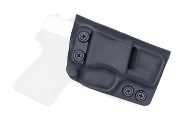 Image of Rounded IWB KYDEX Holster, Kahr PM9, Right Hand, Black, KHR-PM9CM9-BK-RH-VAR