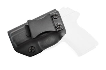Image of Rounded IWB KYDEX Holster, Kel-Tec PF-9, Left Hand, Black, KTC-PF9-BK-LH-VAR
