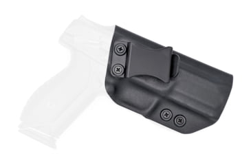Image of Rounded IWB KYDEX Holster, Ruger American Full Size, Right Hand, Black, RGR-AMRCNFS9-BK-RH-VAR