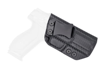 Image of Rounded IWB KYDEX Holster, Ruger American Full Size, Right Hand, Carbon Fiber, RGR-AMRCNFS9-CF-RH-VAR