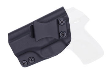 Image of Rounded IWB KYDEX Holster, Ruger LC9/LC9s/LC380/EC9s, Left Hand, Black, RGR-LC9LC380-BK-LH-VAR
