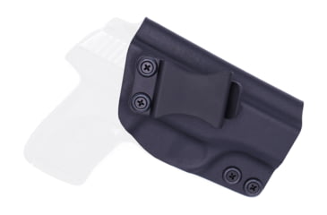 Image of Rounded IWB KYDEX Holster, Ruger LC9/LC9s/LC380/EC9s, Right Hand, Black, RGR-LC9LC380-BK-RH-VAR
