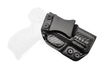 Image of Rounded IWB KYDEX Holster, Ruger SR22, Right Hand, Carbon Fiber, RGR-SR22-CF-RH-VAR