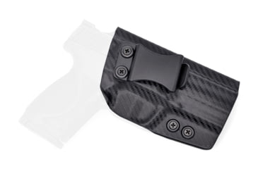 Image of Rounded IWB KYDEX Holster, S&amp;W M&amp;P 9/40 M2.0 3.6in Compact/Sub-Compact, RH, Black, SWN-MP940M2036C-BK-RH-VAR