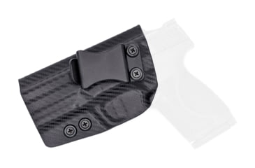 Image of Rounded IWB KYDEX Holster, S&amp;W M&amp;P 9C/40C Compact Gen 1, Left Hand, Carbon Fiber, SWN-MP9C40C-CF-LH-VAR