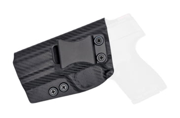 Image of Rounded IWB KYDEX Holster, S&amp;W M&amp;P 9mm/40SW Shield M2.0 4in Barrel, Left Hand, Carbon Fiber, SWN-MPSHIELD40-CF-LH-VAR