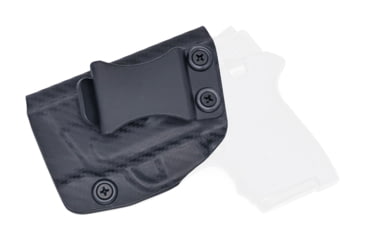 Image of Rounded IWB KYDEX Holster, Smith &amp; Wesson M&amp;P 9/40 M2.0 3.6in Compact /Sub-Compact, Right Hand, Carbon Fiber, SWN-MP9v