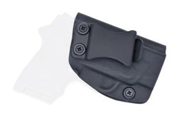 Image of Rounded IWB KYDEX Holster, S&amp;W M&amp;P Bodyguard 380, Right Hand, Black, SWN-BG380L-BK-RH-VAR