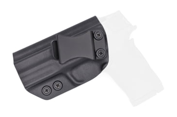 Image of Rounded IWB KYDEX Holster, S&amp;W M&amp;P SHIELD 380 EZ, Left Hand, Black, SWN-MPSHIELD380EZ-BK-LH-VAR