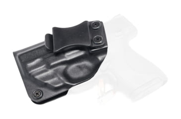 Image of Rounded IWB KYDEX Holster, S&amp;W M&amp;P SHIELD 9MM/40SW w/RED Crimson Trace, LG-489, LH, Black, SWN-SHIELDCTC-BK-LH-VAR