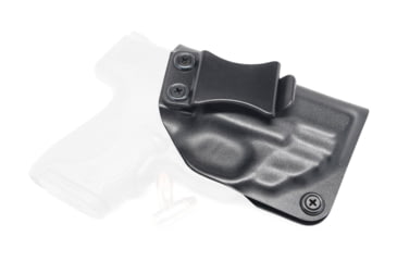 Image of Rounded IWB KYDEX Holster, S&amp;W M&amp;P SHIELD 9MM/40SW w/RED Crimson Trace, LG-489, RH, Black, SWN-SHIELDCTC-BK-RH-VAR