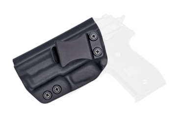 Image of Rounded IWB KYDEX Holster, Sig Sauer P229 w/Rail, Left Hand, Black, SSR-P229WRL-BK-LH-VAR