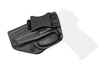 Image of Rounded IWB KYDEX Holster, Sig Sauer P239, Left Hand, Black, SSR-P239-BK-LH-VAR