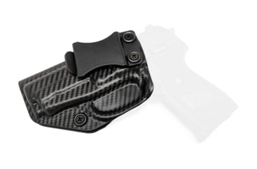 Image of Rounded IWB KYDEX Holster, Sig Sauer P239, Left Hand, Carbon Fiber Black, SSR-P239-CF-LH-VAR