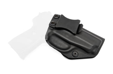 Image of Rounded IWB KYDEX Holster, Sig Sauer P239, Right Hand, Black, SSR-P239-BK-RH-VAR