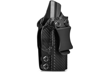 Image of Rounded IWB KYDEX Holster, Sig Sauer P320 Sub-Compact 9/40, RH, Black, SSR-P320SUB940-BK-RH-VAR