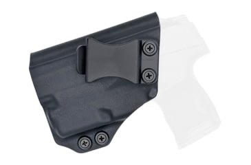 Image of Rounded IWB KYDEX Holster, Sig Sauer P365 w/TLR-6, Left Hand, Black, SSR-P365TLR6-BK-LH-VAR