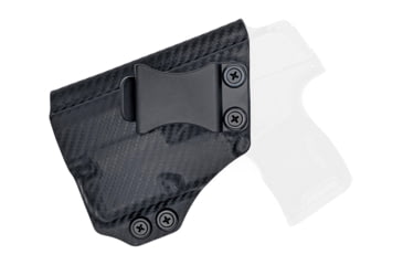 Image of Rounded IWB KYDEX Holster, Sig Sauer P365 w/TLR-6, Left Hand, Carbon Fiber, SSR-P365TLR6-CF-LH-VAR