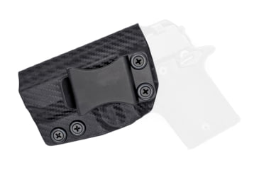 Image of Rounded IWB KYDEX Holster, Sig Sauer P938, Left Hand, Carbon Fiber, SSR-P938-CF-LH-VAR