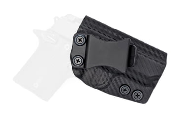 Image of Rounded IWB KYDEX Holster, Sig Sauer P938, Left Hand, Black, SSR-P938-BK-LH-VAR
