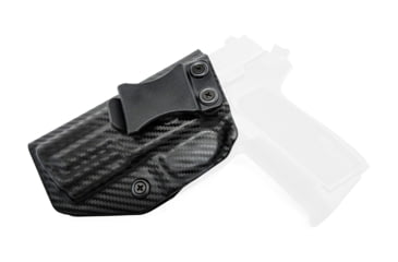 Image of Rounded IWB KYDEX Holster, Sig Sauer SP2022, Left Hand, Carbon Fiber, SSR-SP2022-CF-LH-VAR