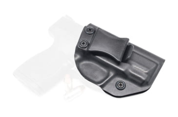 Image of Rounded IWB KYDEX Holster, Smith &amp; Wesson M&amp;P SHIELD 45 ACP, Right Hand, Black, SWN-MPSHIELD45-BK-RH-VAR